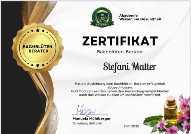 Zertifikat Bachblüten-Berater