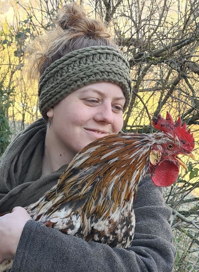 Steffi mit Hahn