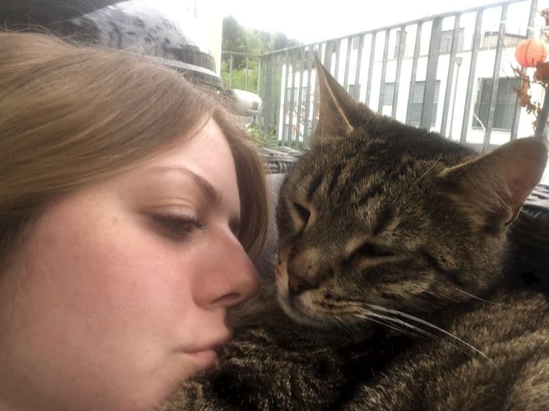 Steffi mit Katze